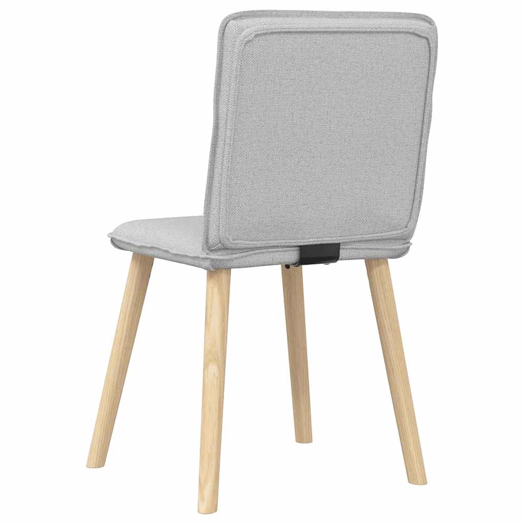 Chaises à manger lot de 2 gris nuage tissu - XIOS