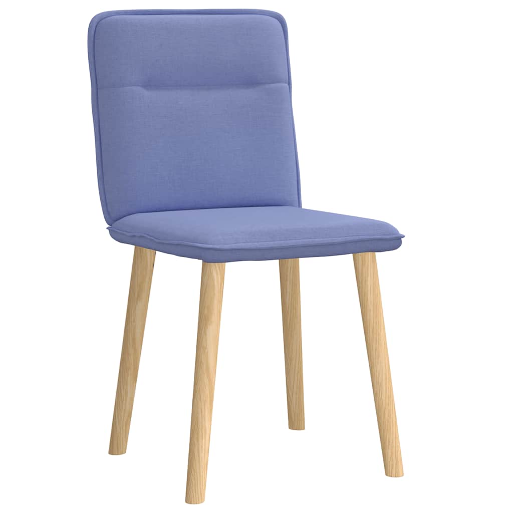 Chaises à manger lot de 2 bleu jean tissu - XIOS