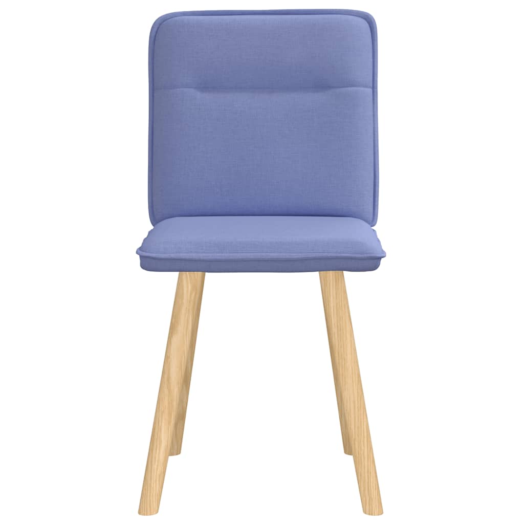 Chaises à manger lot de 2 bleu jean tissu - XIOS