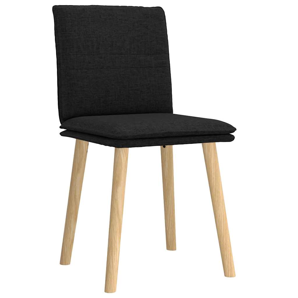 Chaises à manger lot de 2 noir tissu - XIOS
