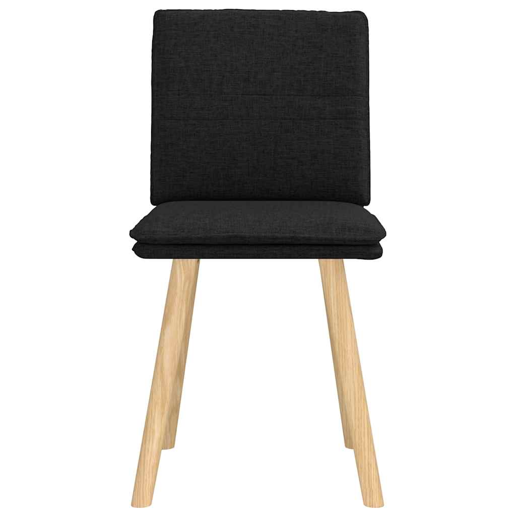 Chaises à manger lot de 2 noir tissu - XIOS