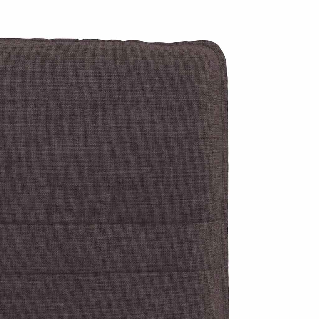 Chaises à manger lot de 2 marron foncé tissu - XIOS