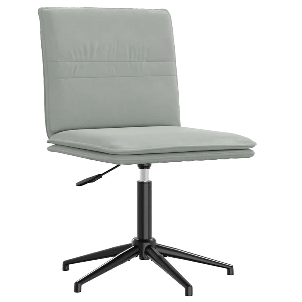 Chaise à manger Gris clair Velours - XIOS