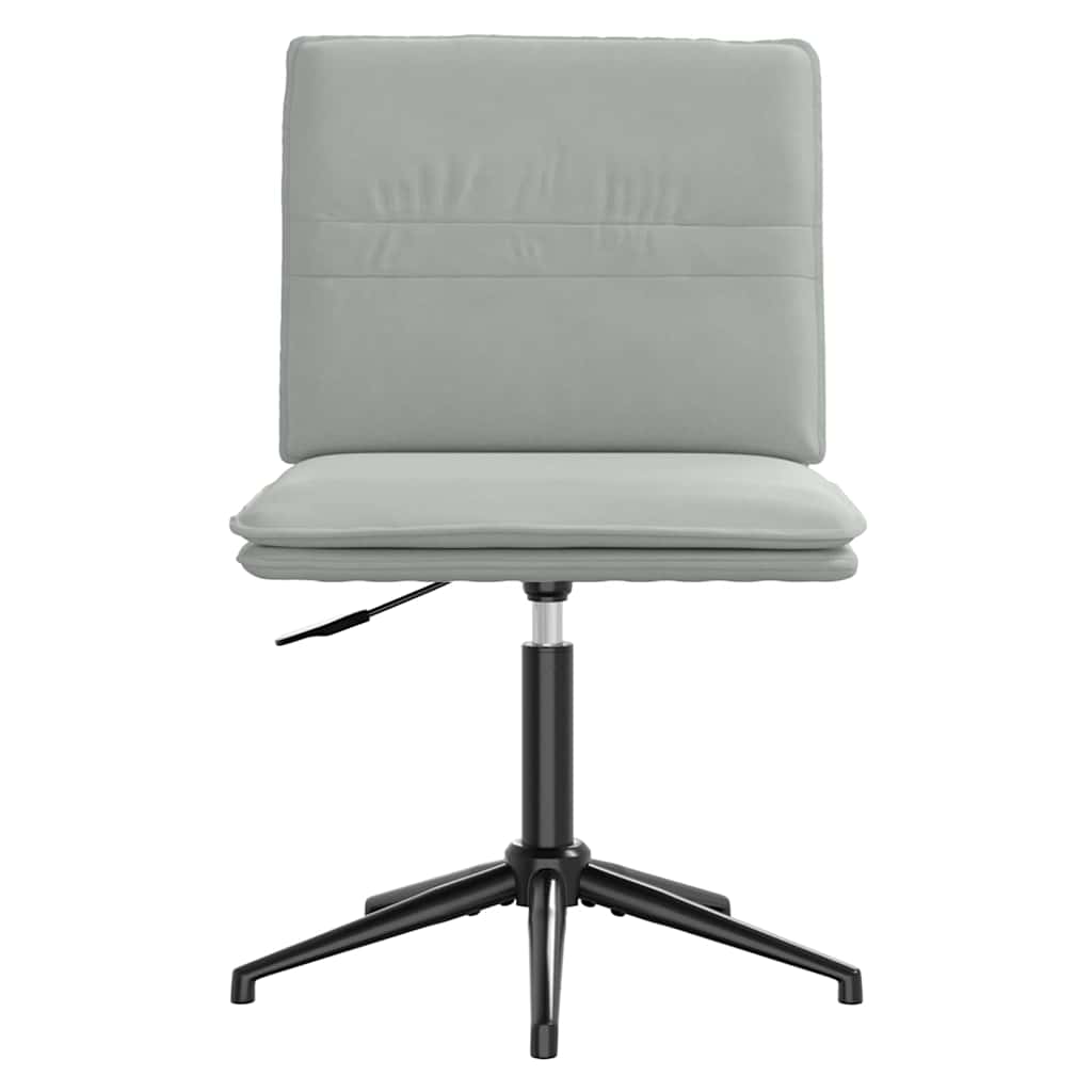 Chaise à manger Gris clair Velours - XIOS