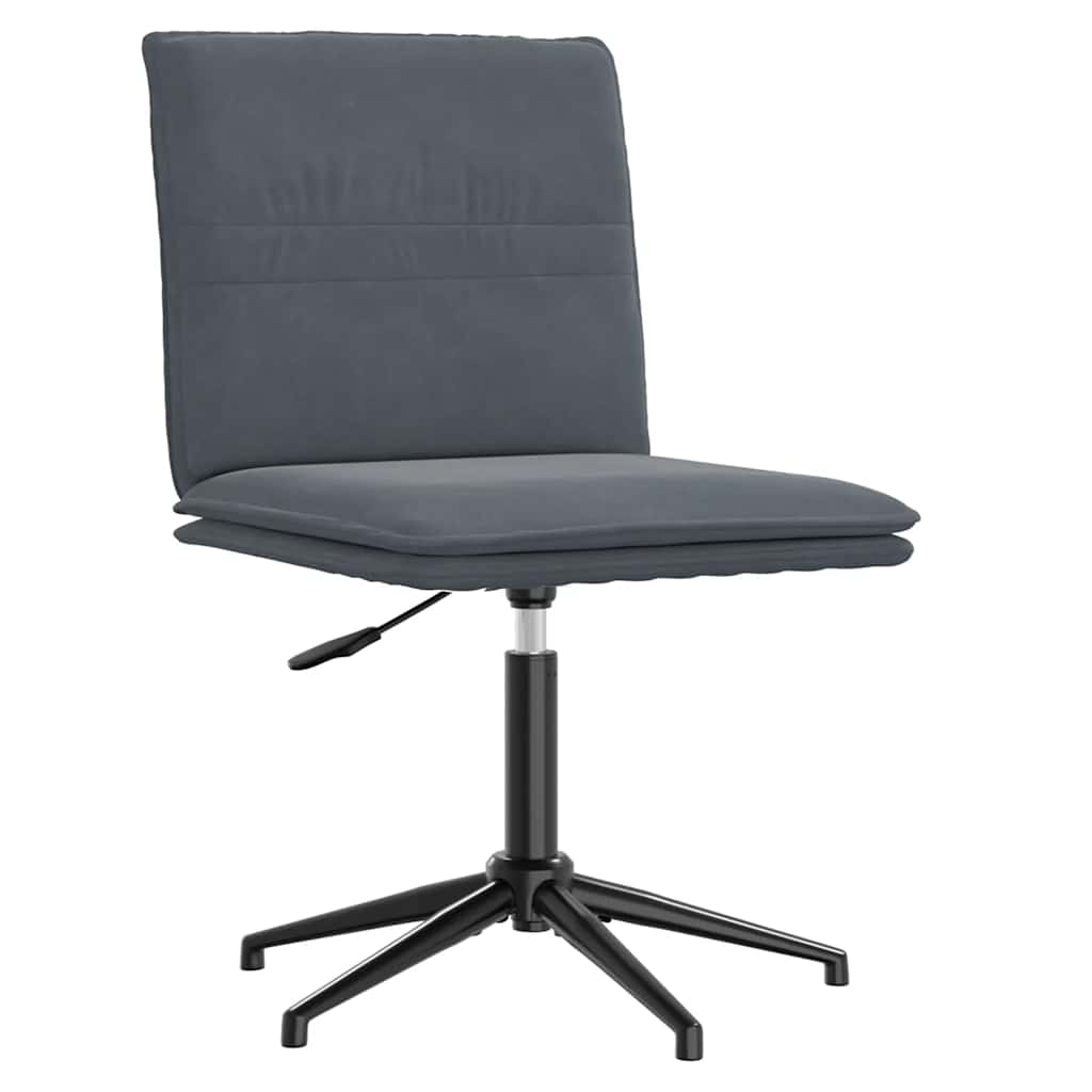 Chaise à manger Gris foncé Velours - XIOS