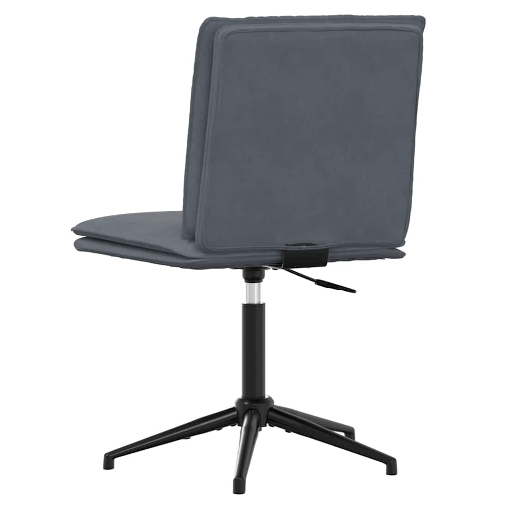 Chaise à manger Gris foncé Velours - XIOS