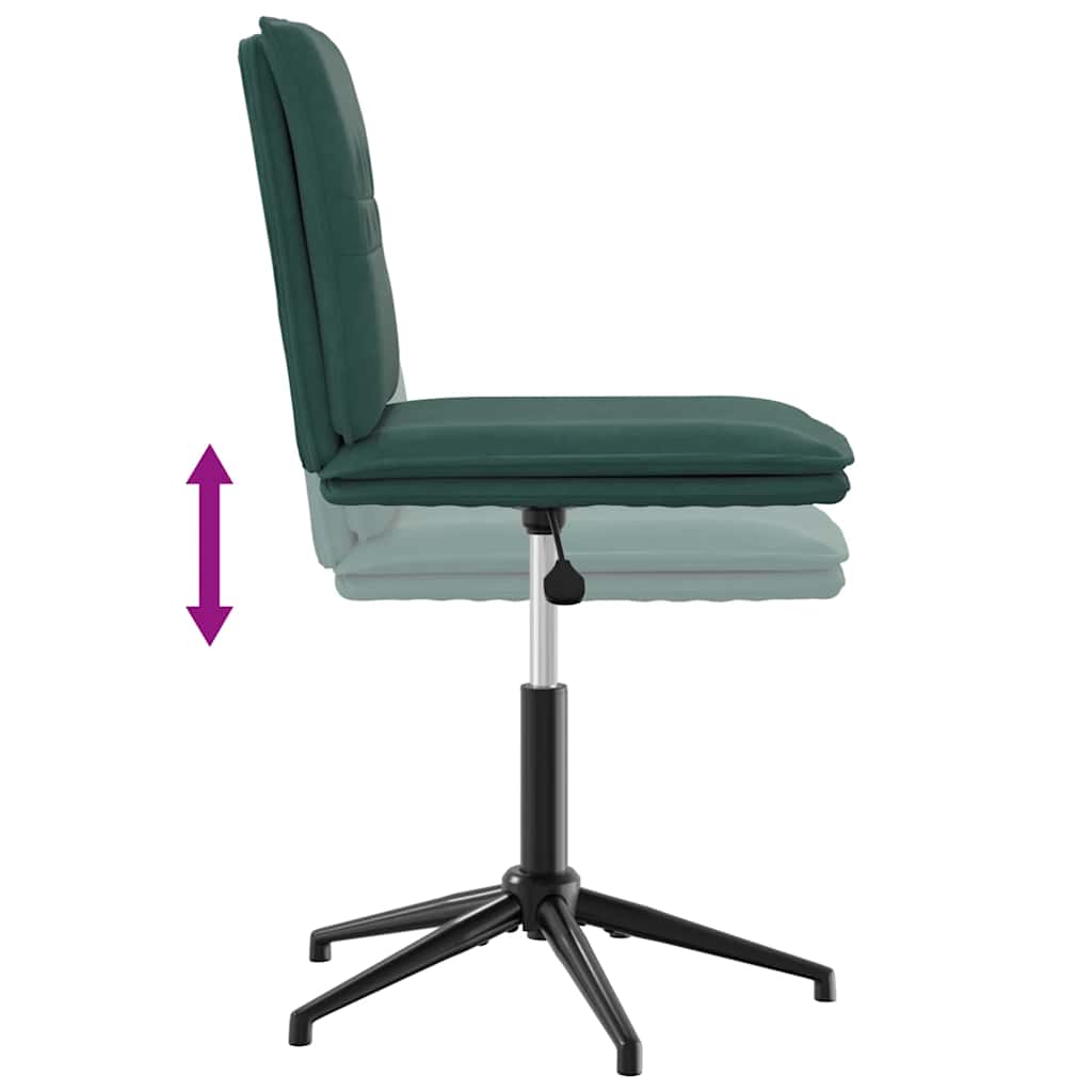Chaise de salle à manger Vert foncé Velours - XIOS