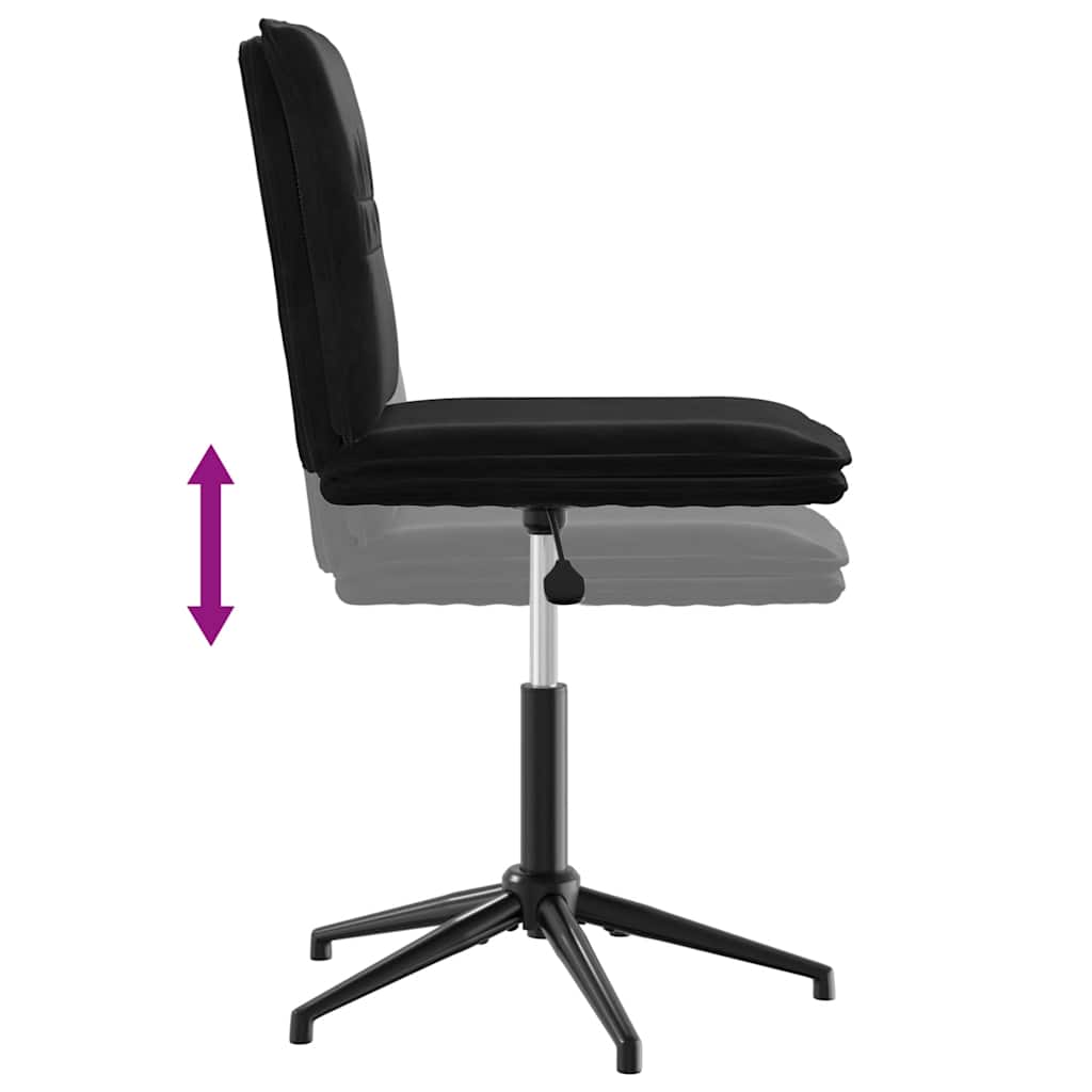 Chaise à manger Noir Velours - XIOS