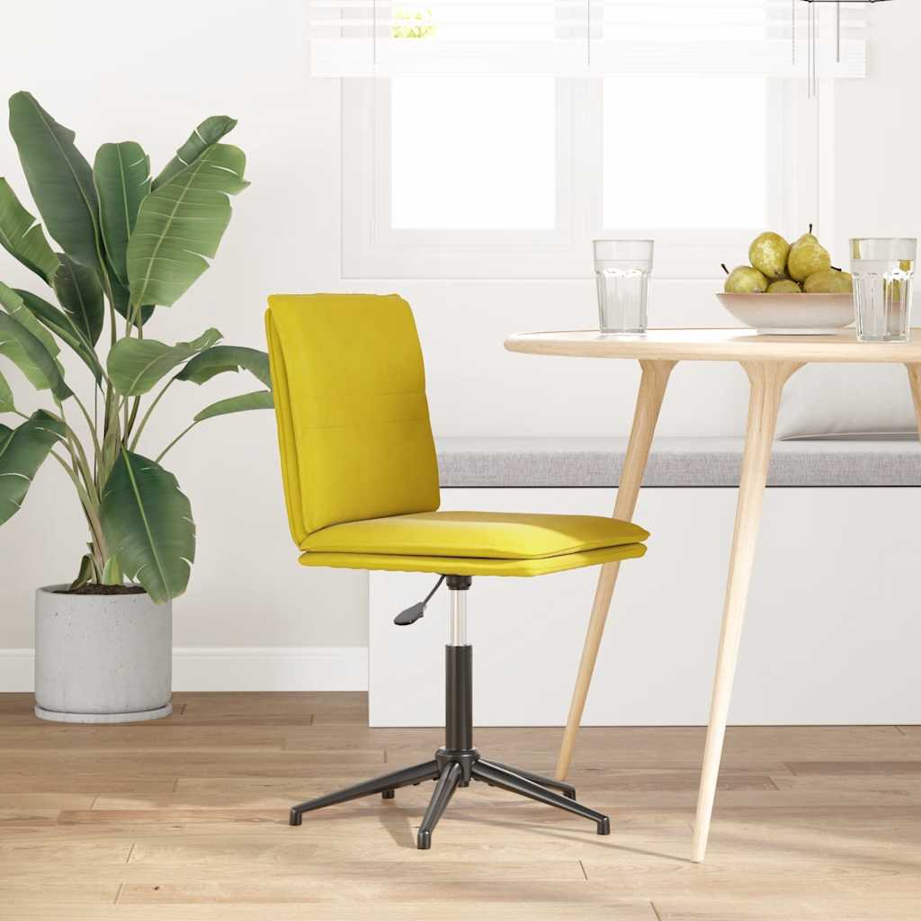 Chaise à manger Jaune Velours - XIOS