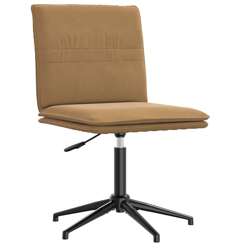 Chaise à manger Marron Velours Chaises de cuisine vidaXL