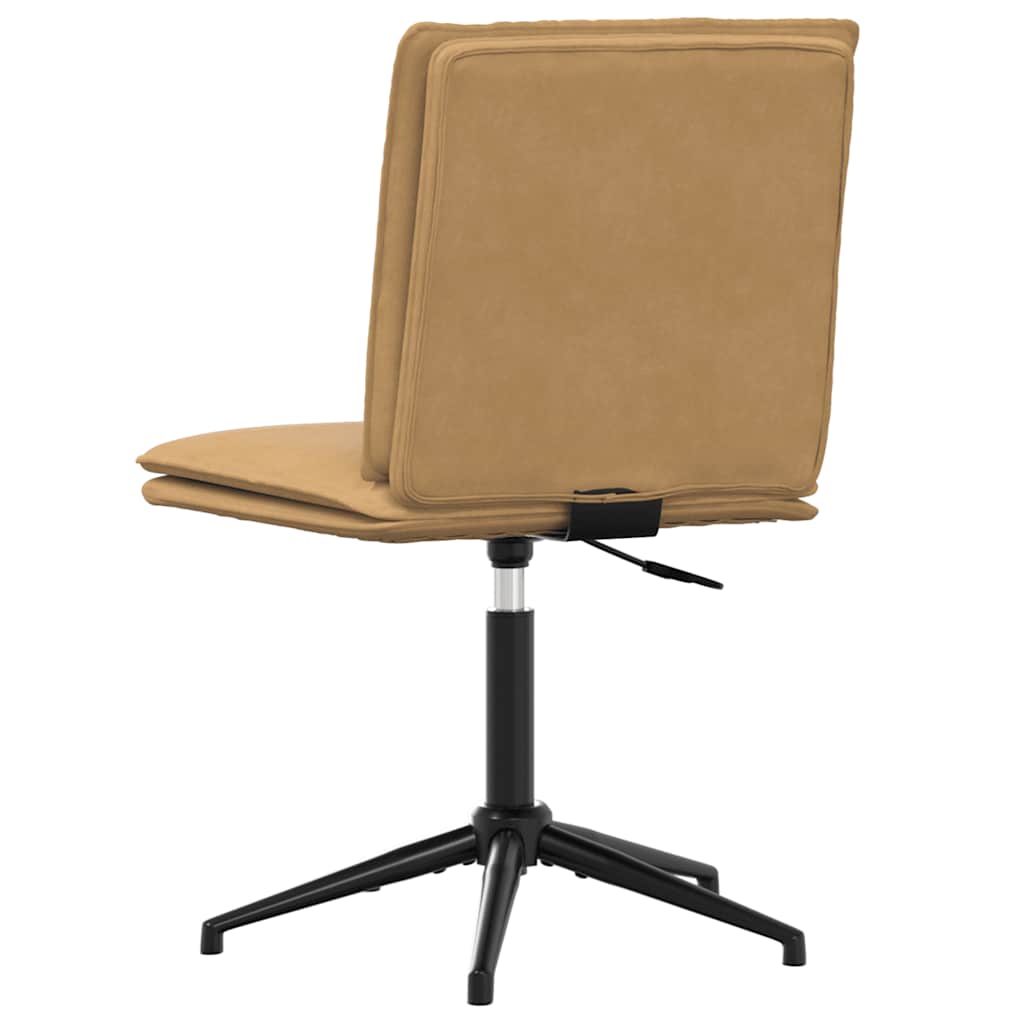 Chaise à manger Marron Velours Chaises de cuisine vidaXL