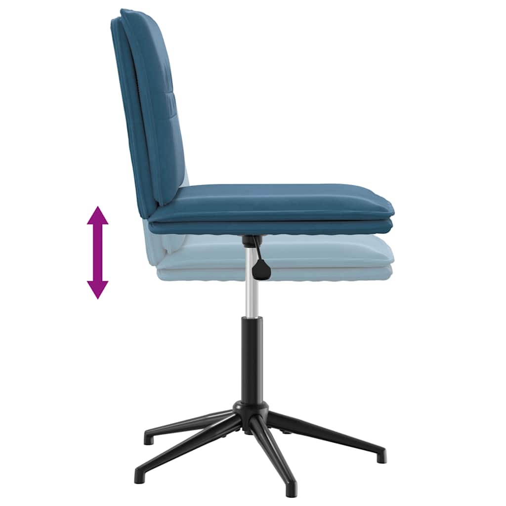 Chaise à manger Bleu Velours - XIOS