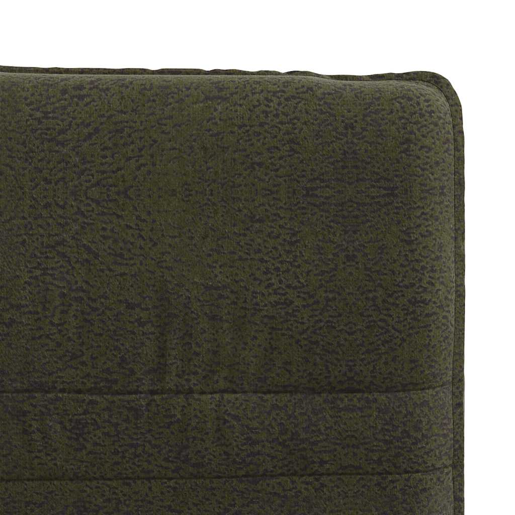 Chaise à manger vert armée similicuir daim - XIOS