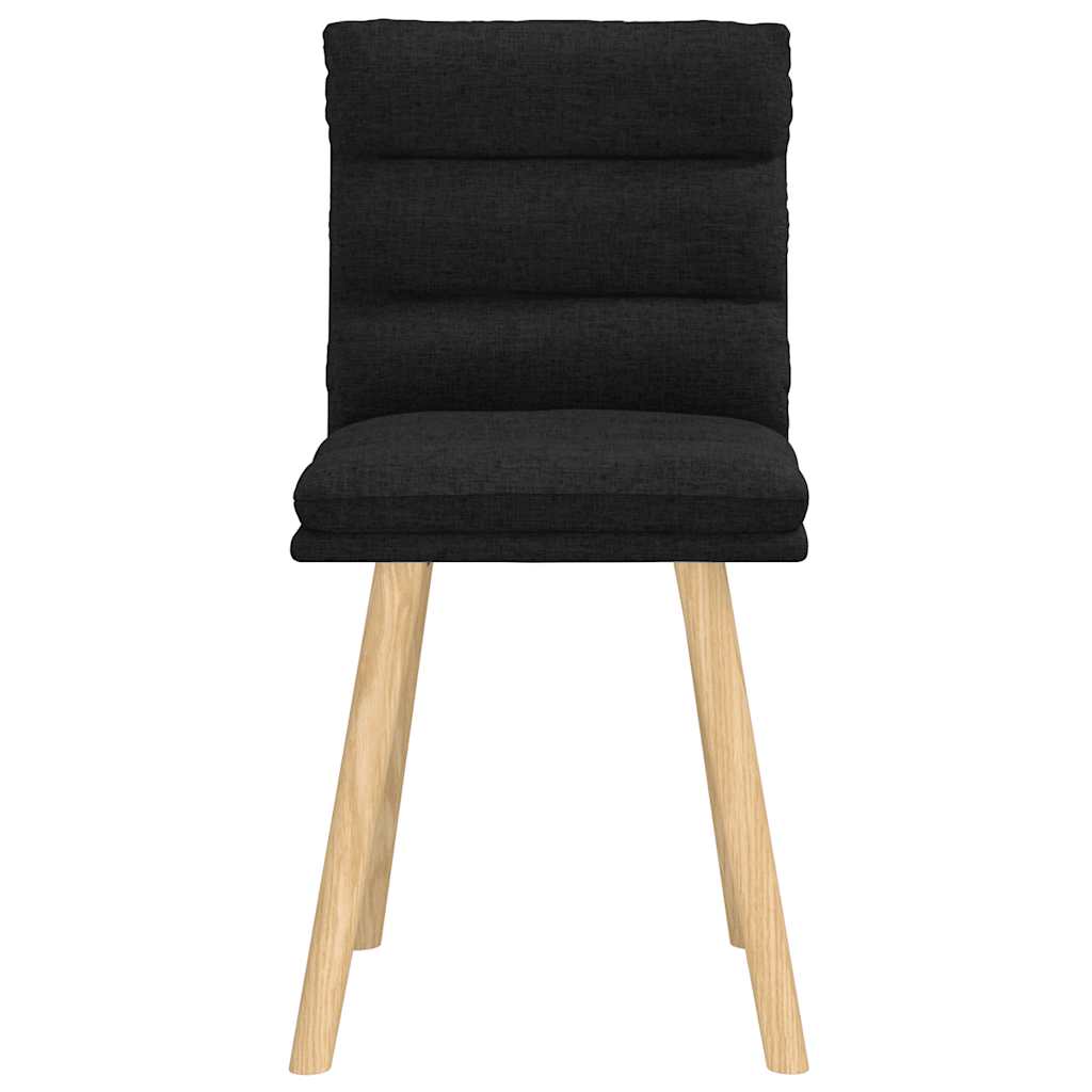Chaises à manger lot de 2 noir tissu - XIOS