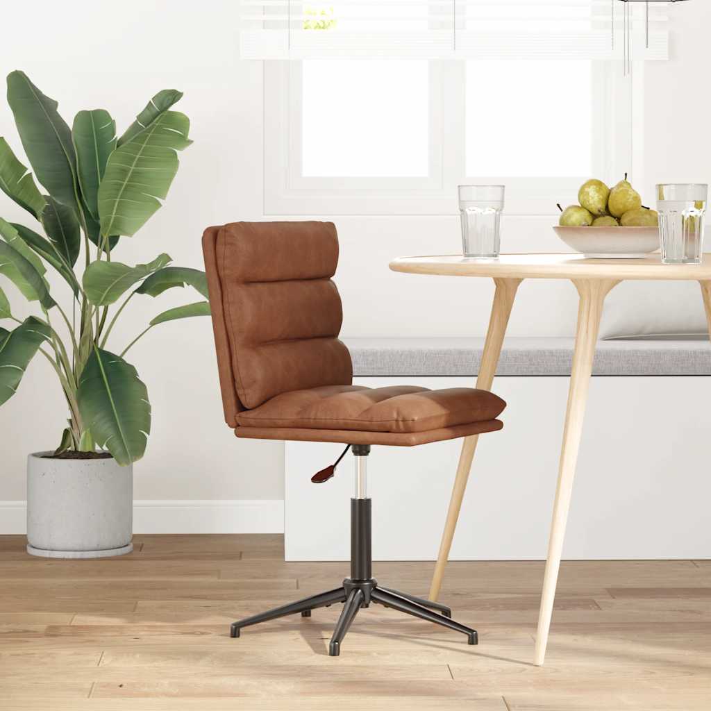 Chaise de salle à manger Marron Similicuir - XIOS