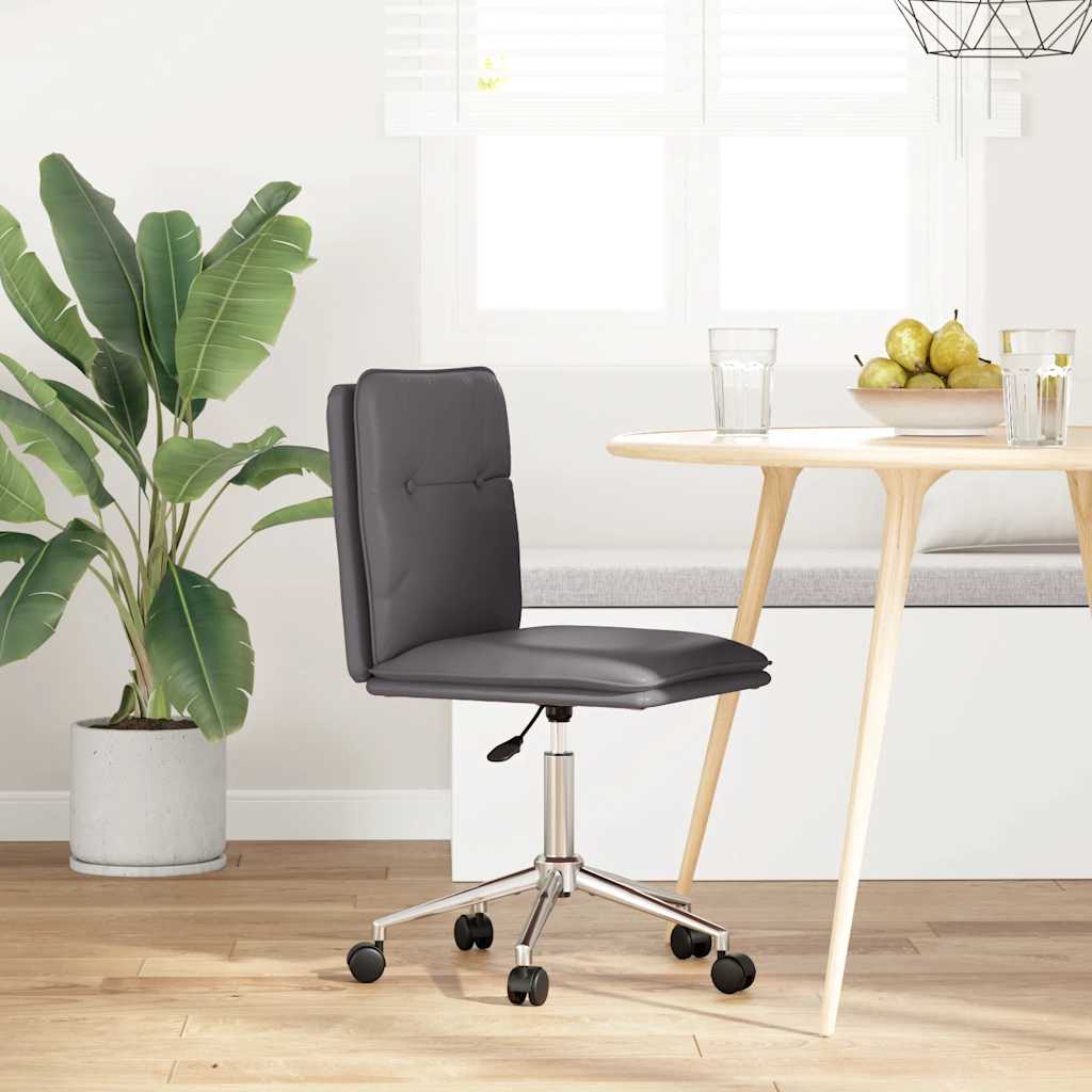 Chaise de salle à manger Gris Similicuir - XIOS