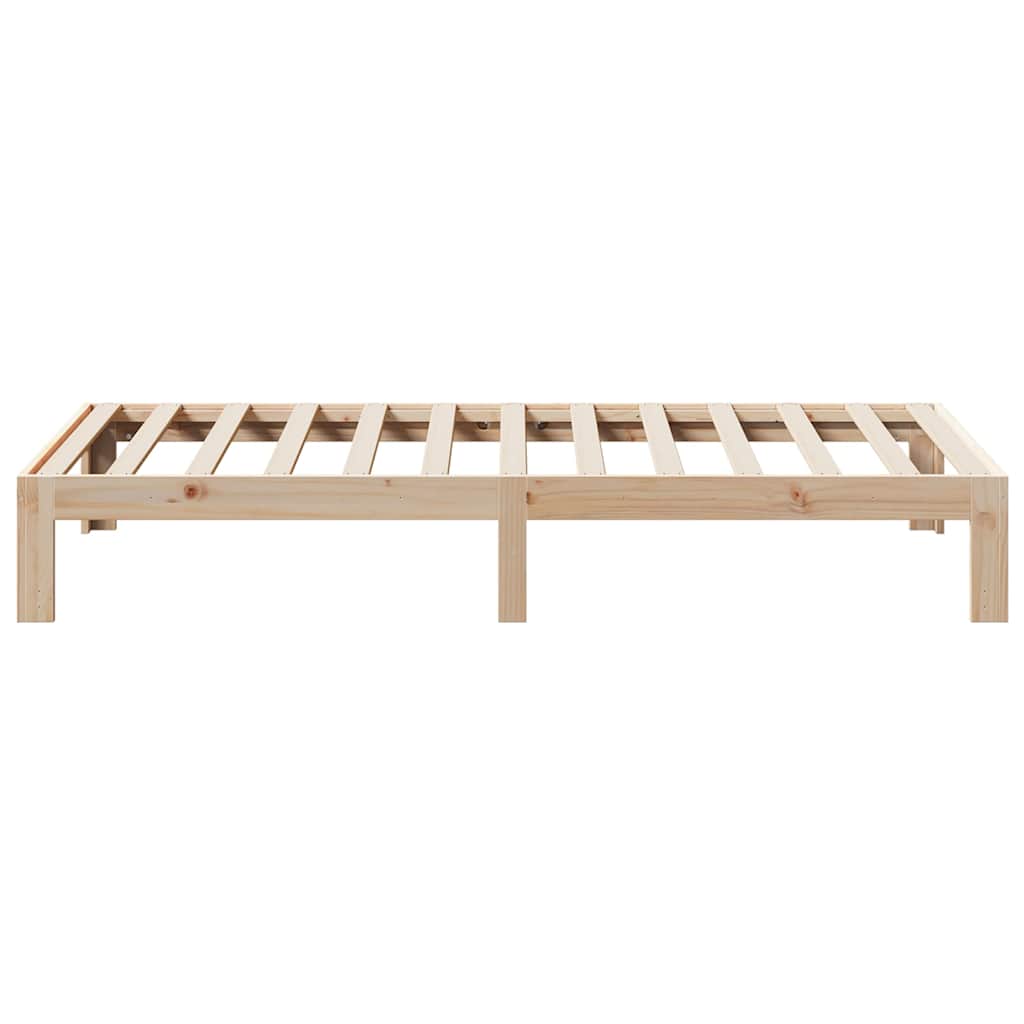 Cadre de lit sans matelas 80x200 cm bois massif de pin - XIOS