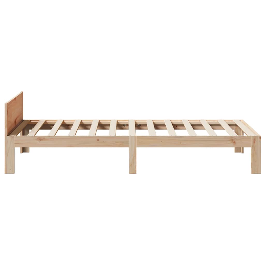 Cadre de lit sans matelas 90x200 cm bois de pin massif - XIOS