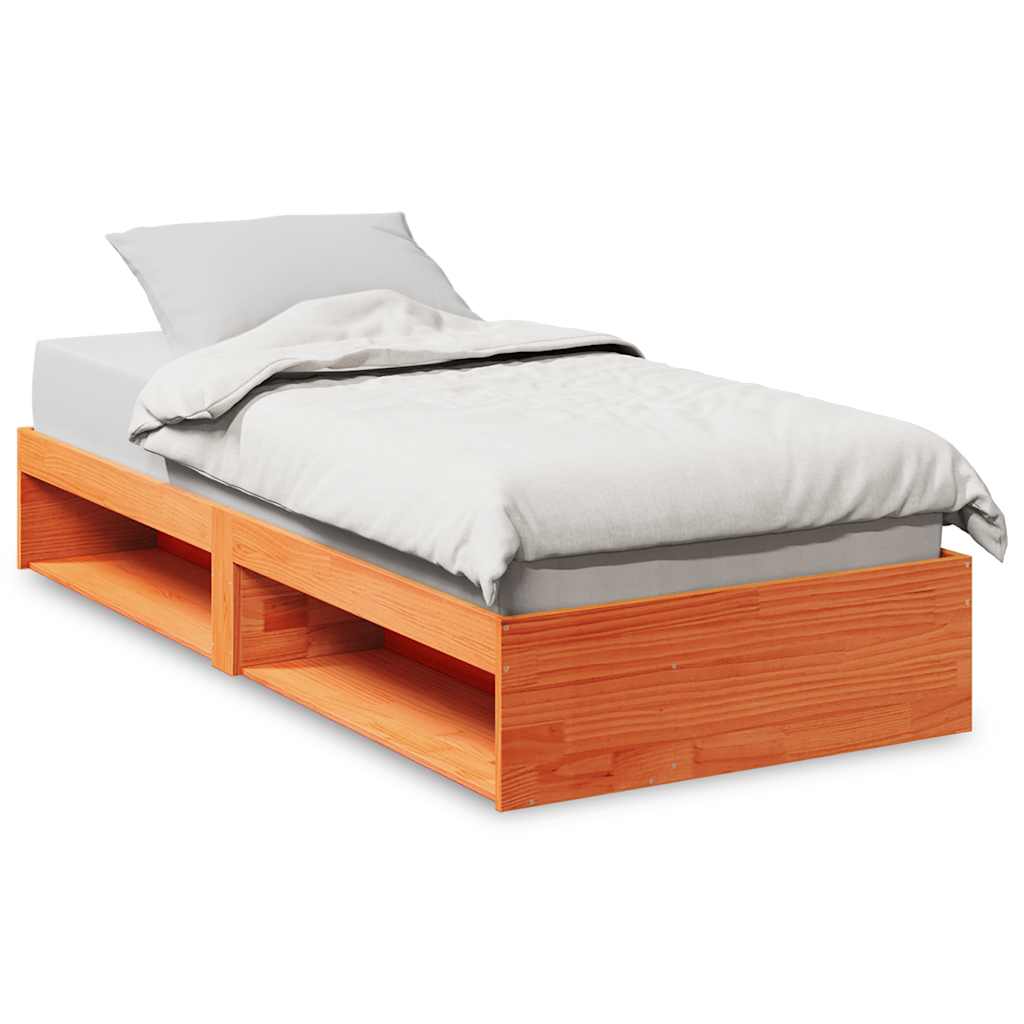 Lit de jour sans matelas cire marron 100x200 cm pin massif - XIOS