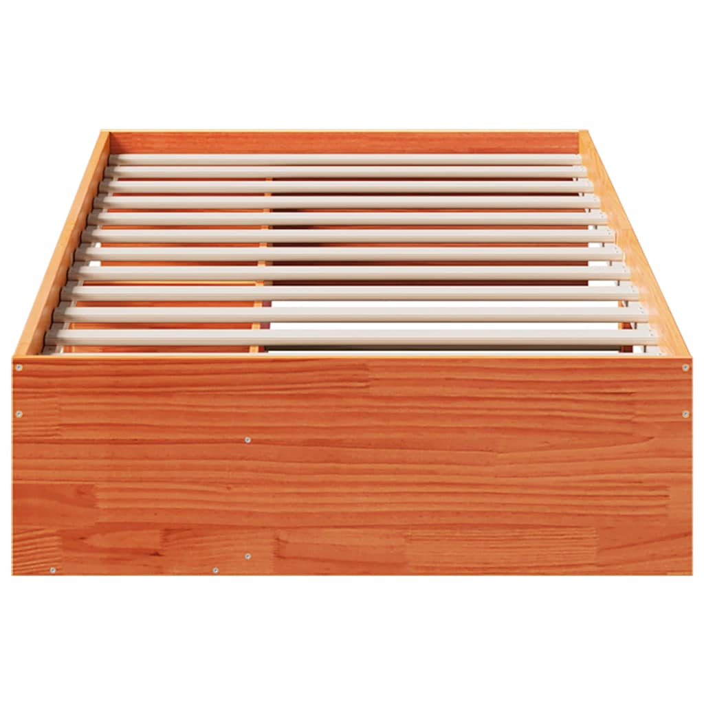 Lit de jour sans matelas cire marron 100x200 cm pin massif - XIOS