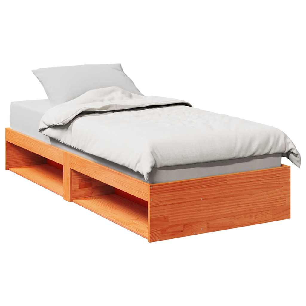 Lit de jour sans matelas cire marron 100x200 cm pin massif - XIOS