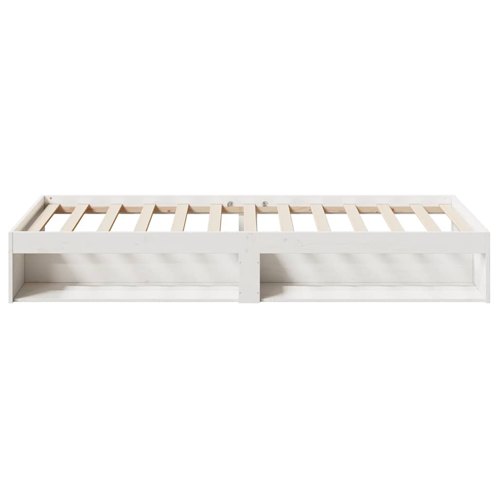 Lit de jour sans matelas blanc 90x190 cm bois de pin massif - XIOS