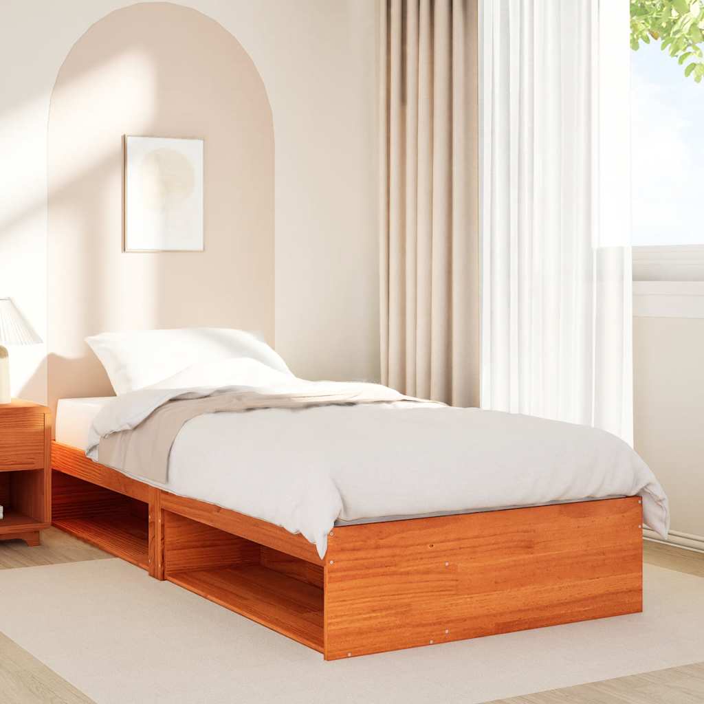 Lit de jour sans matelas cire marron 75x190 cm pin massif - XIOS