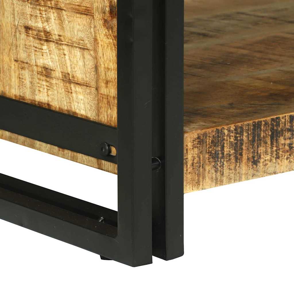 Table basse 120 x 50 x 38 cm Bois de manguier brut massif - XIOS