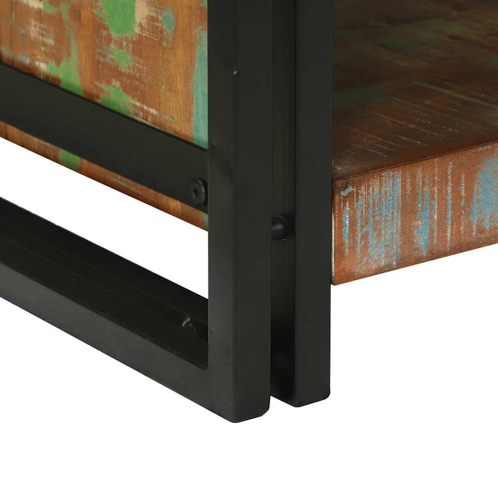 Table basse Marron 120 x 50 x 38 cm bois de récupération massif - XIOS