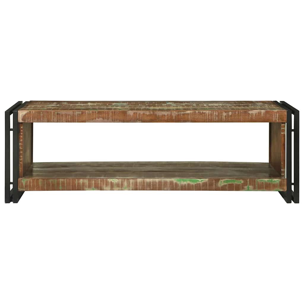Table basse Marron 120 x 50 x 38 cm bois de récupération massif - XIOS