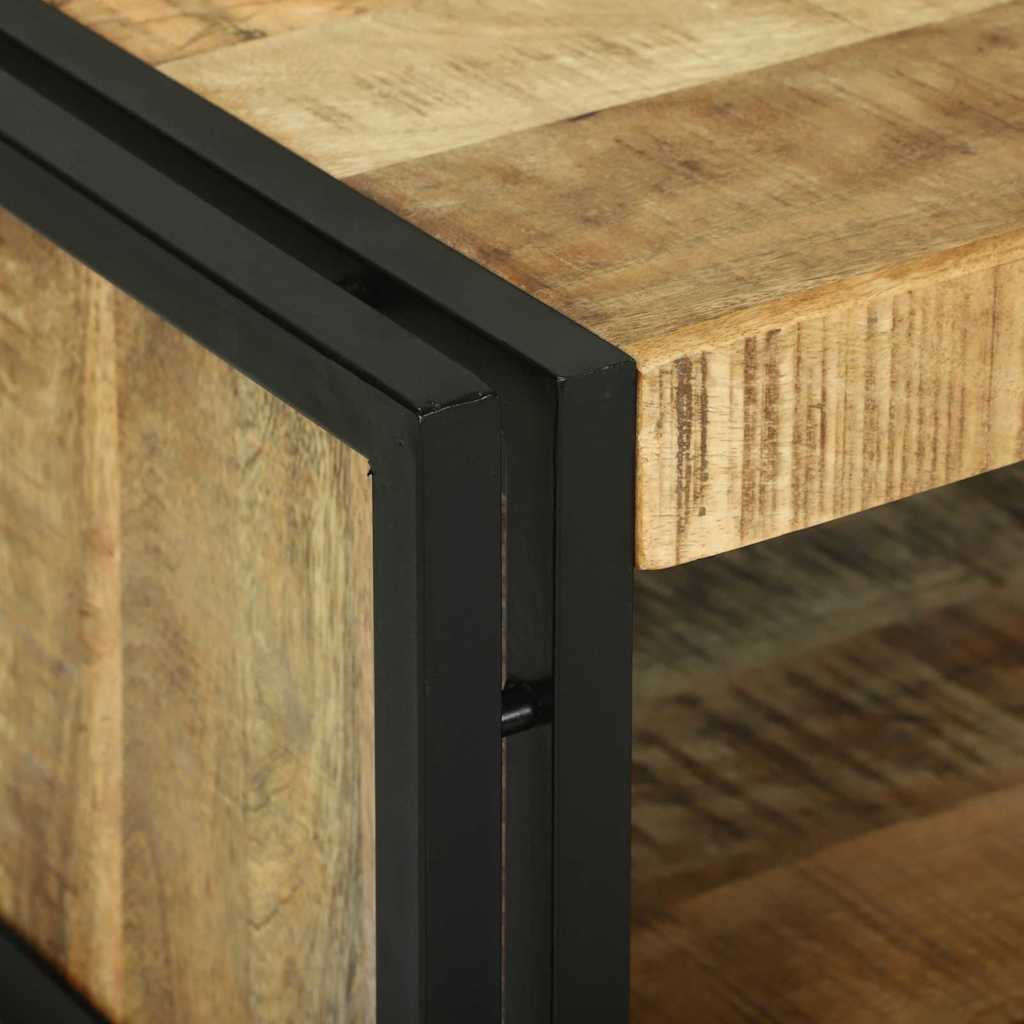 Table basse Marron 90 x 50 x 38 cm Bois de manguier brut massif - XIOS