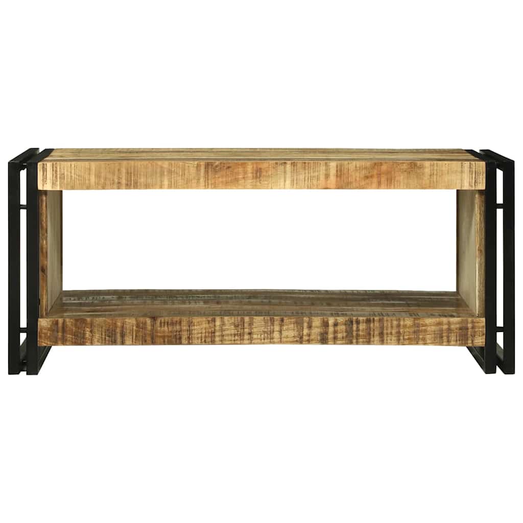 Table basse Marron 90 x 50 x 38 cm Bois de manguier brut massif - XIOS