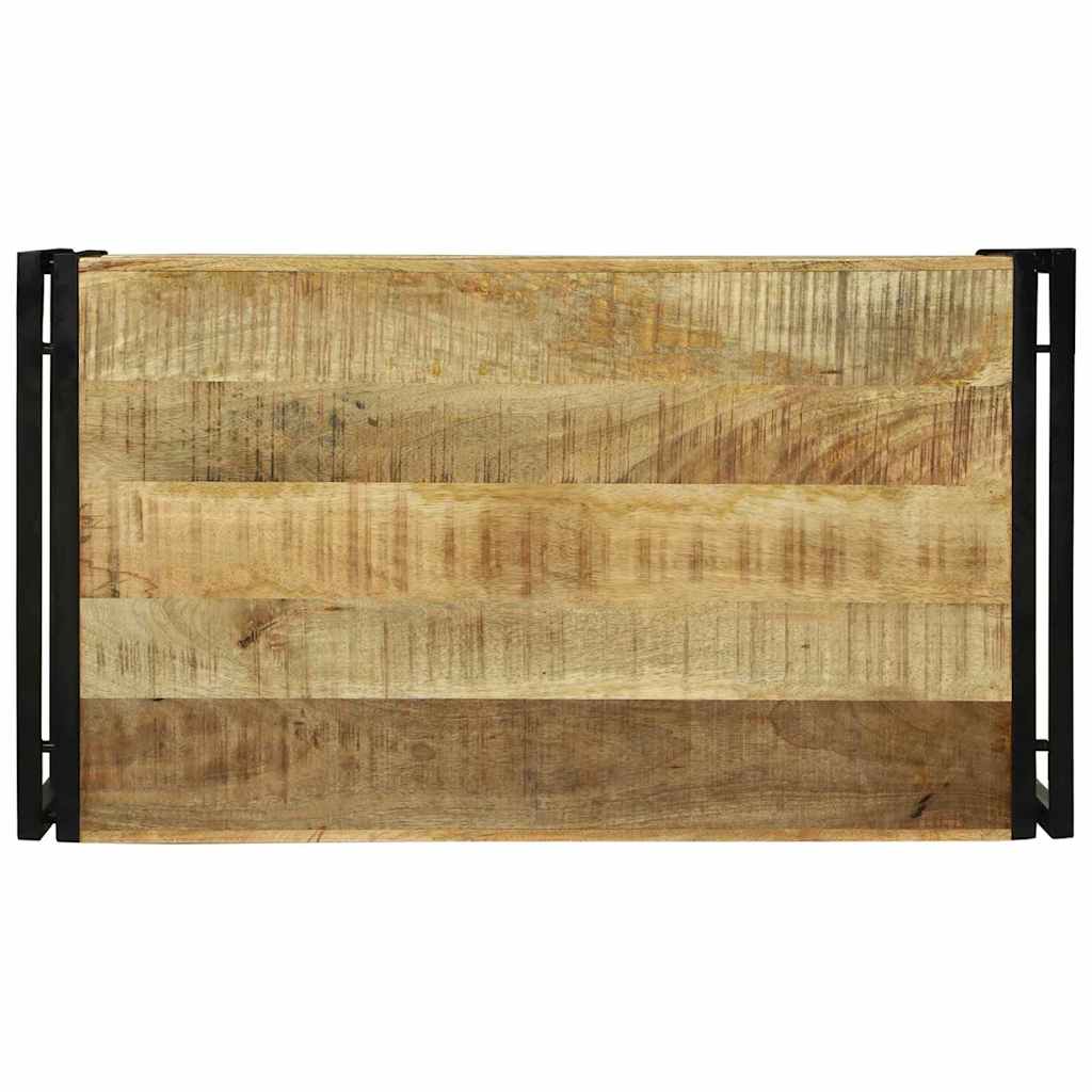 Table basse Marron 90 x 50 x 38 cm Bois de manguier brut massif - XIOS