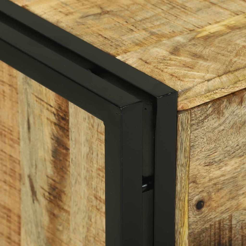 Table basse Marron 90 x 50 x 38 cm Bois de manguier brut massif - XIOS