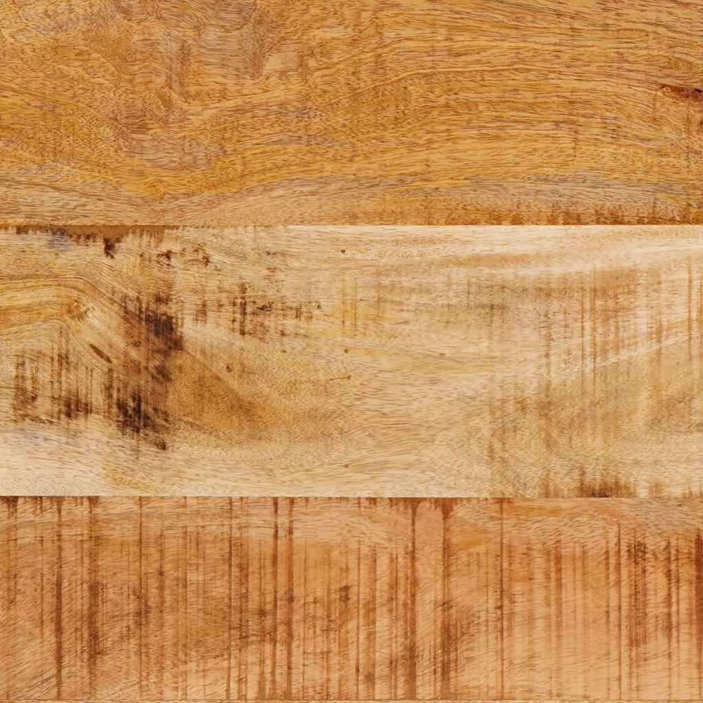 Table Gigogne 3 pcs Bois de mangue solide rugueux et un métal - XIOS