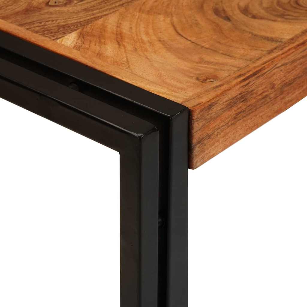 Tables d'appoint 3 pcs Marron et noir Bois d'acacia massif - XIOS