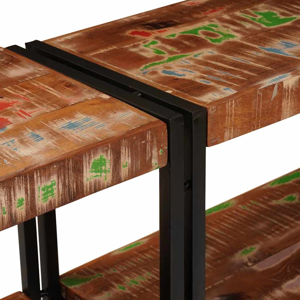 Table console Multicolore bois de récupération massif - XIOS