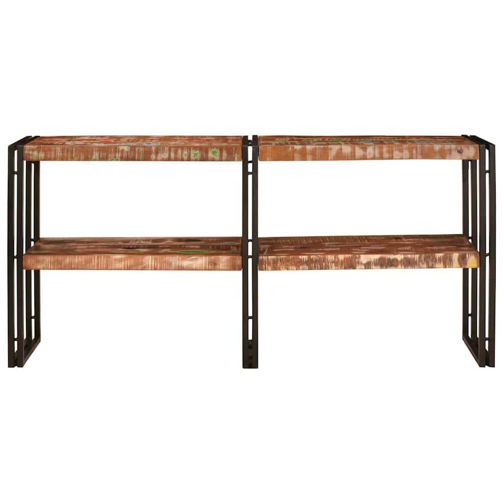 Table console Multicolore bois de récupération massif - XIOS