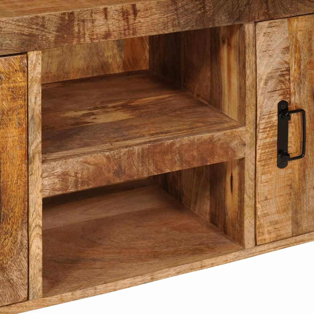 Meuble TV Marron 120 x 30 x 50 cm Bois de manguier brut massif - XIOS