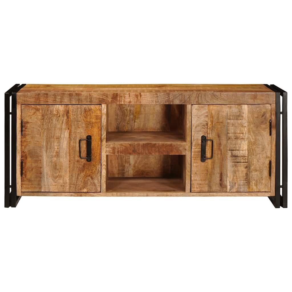 Meuble TV Marron 120 x 30 x 50 cm Bois de manguier brut massif - XIOS