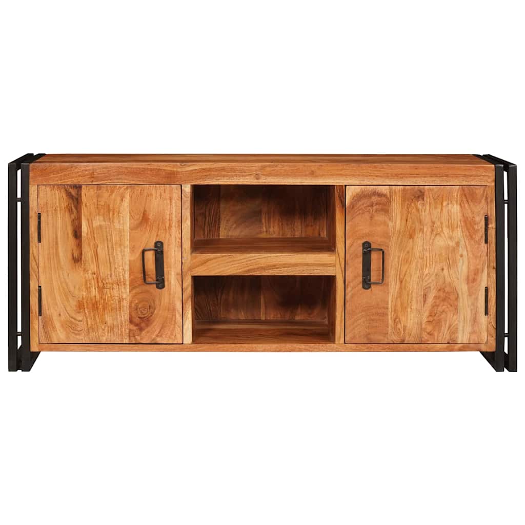 Meuble TV Marron 120 x 30 x 50 cm Bois d'acacia massif - XIOS
