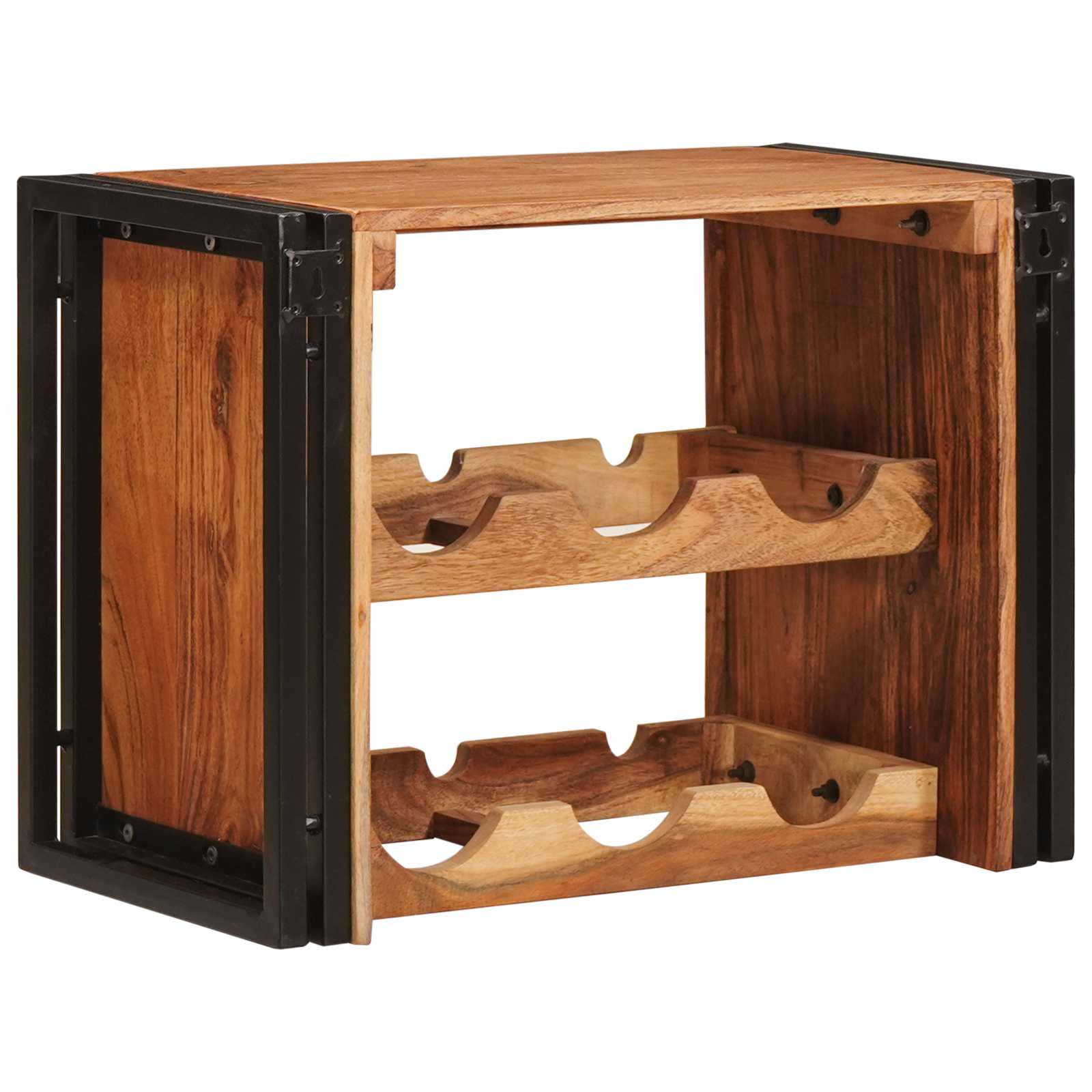 Étagère à vin Marron 60 x 45 x 33 cm Bois d'Acacia Massif - XIOS