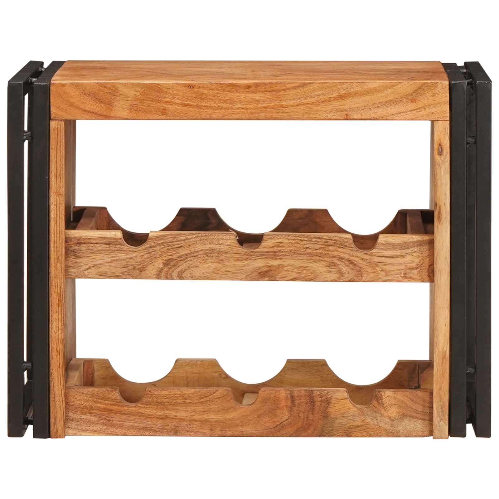 Étagère à vin Marron 60 x 45 x 33 cm Bois d'Acacia Massif - XIOS
