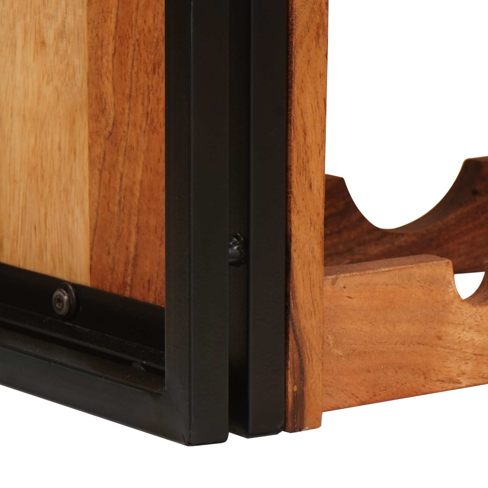 Étagère à vin Marron 80 x 45 x 33 cm Bois d'Acacia Massif - XIOS
