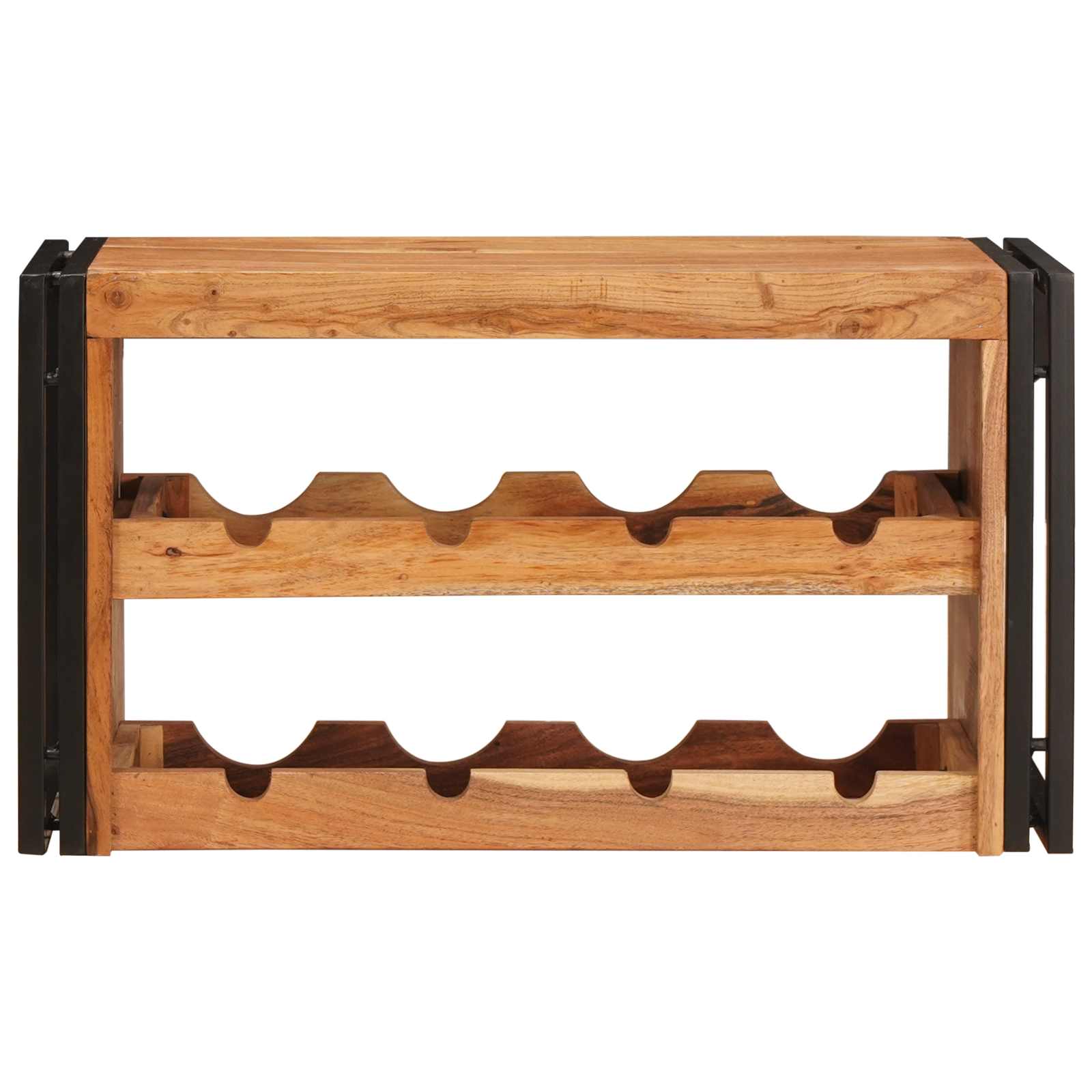 Étagère à vin Marron 80 x 45 x 33 cm Bois d'Acacia Massif - XIOS