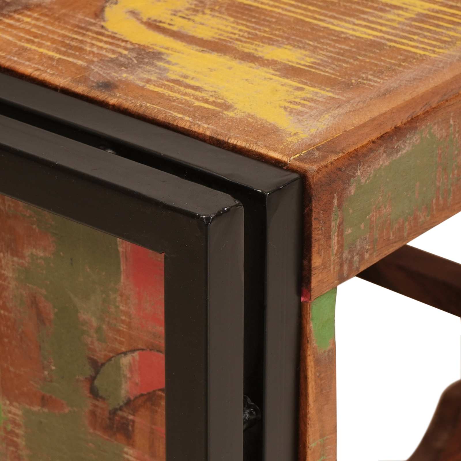 Étagère à vin Marron 80 x 45 x 33 cm Bois récupéré massif - XIOS