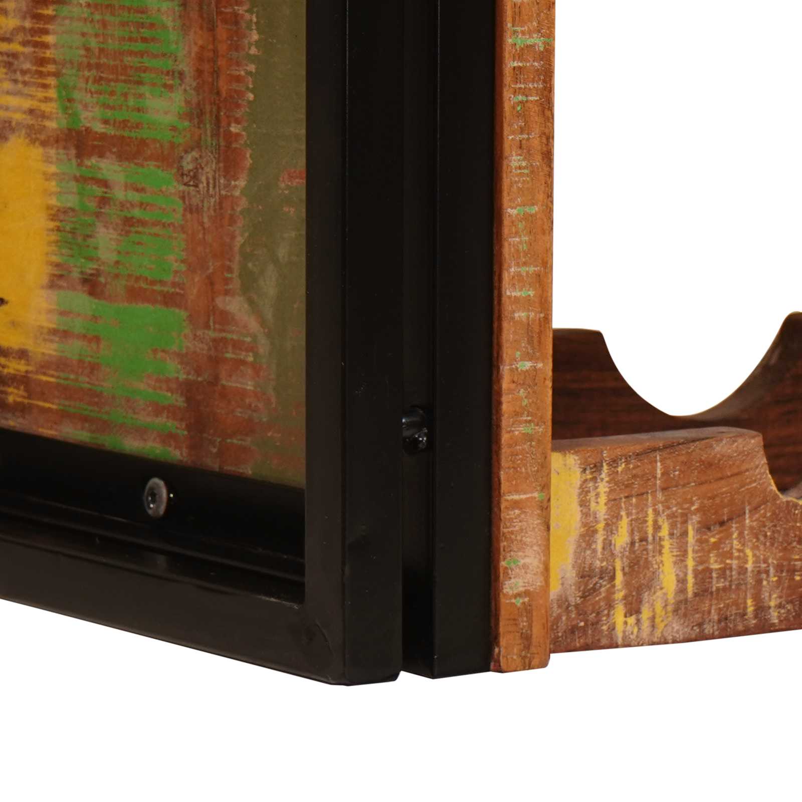 Étagère à vin Marron 80 x 45 x 33 cm Bois récupéré massif - XIOS
