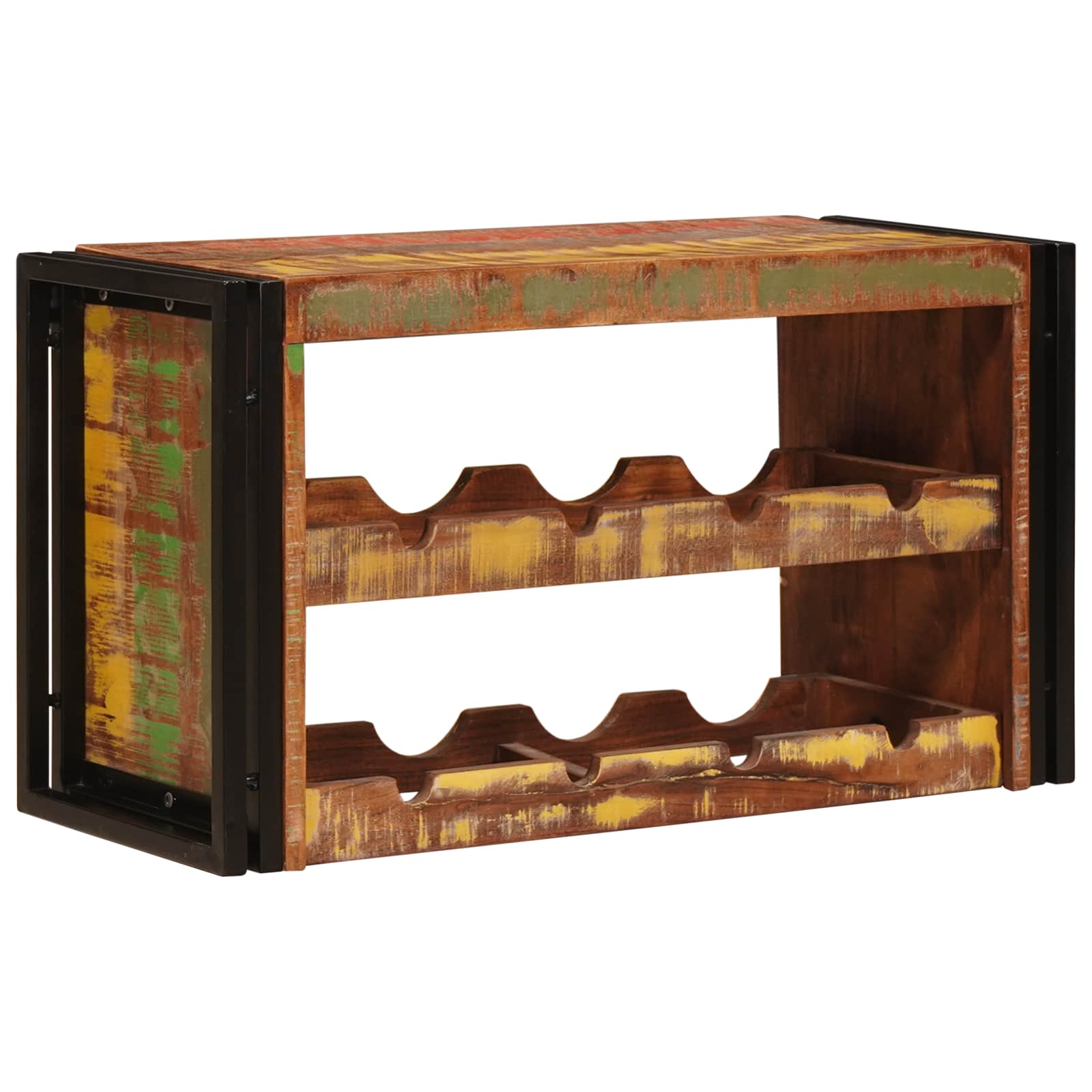 Étagère à vin Marron 80 x 45 x 33 cm Bois récupéré massif - XIOS