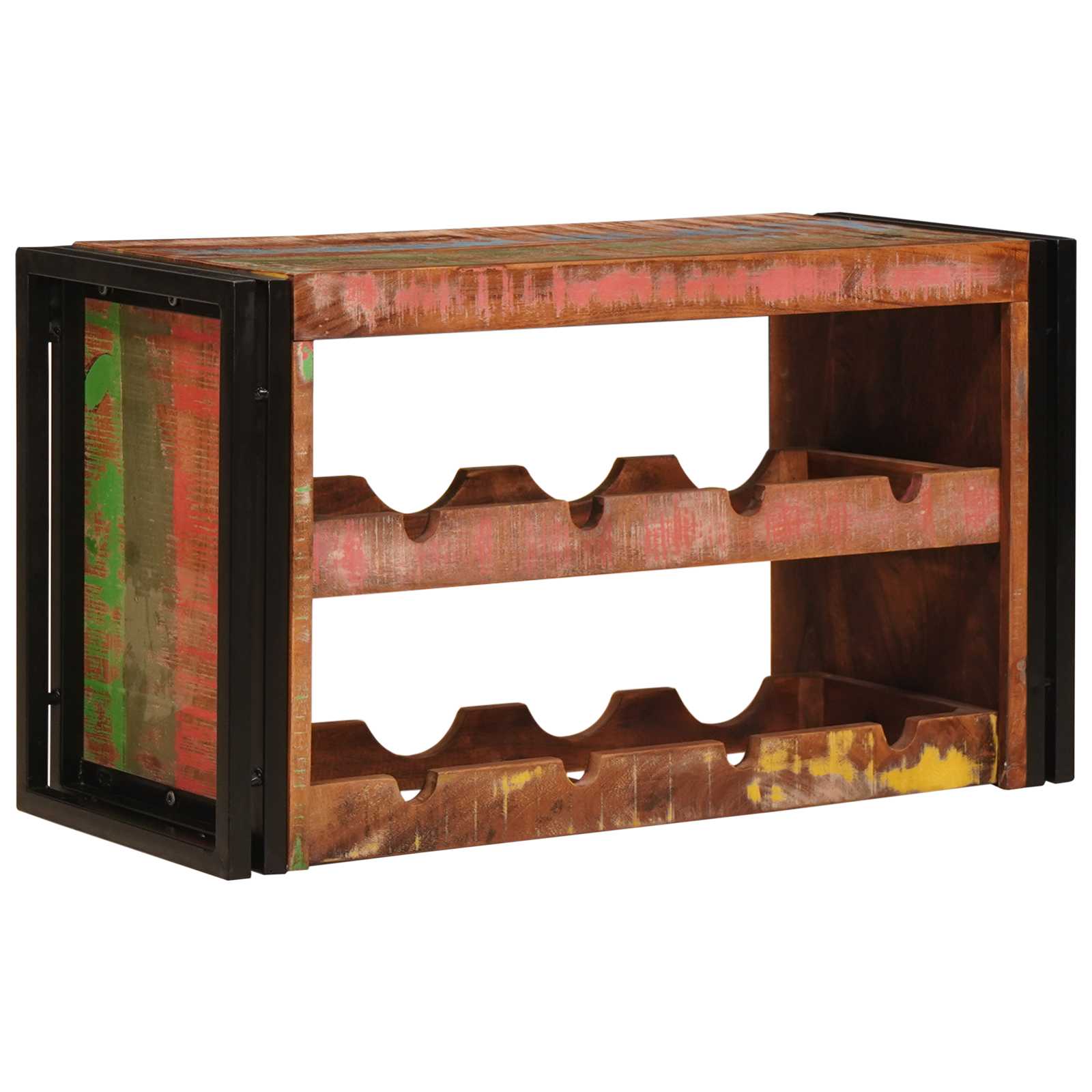 Étagère à vin Marron 80 x 45 x 33 cm Bois récupéré massif - XIOS