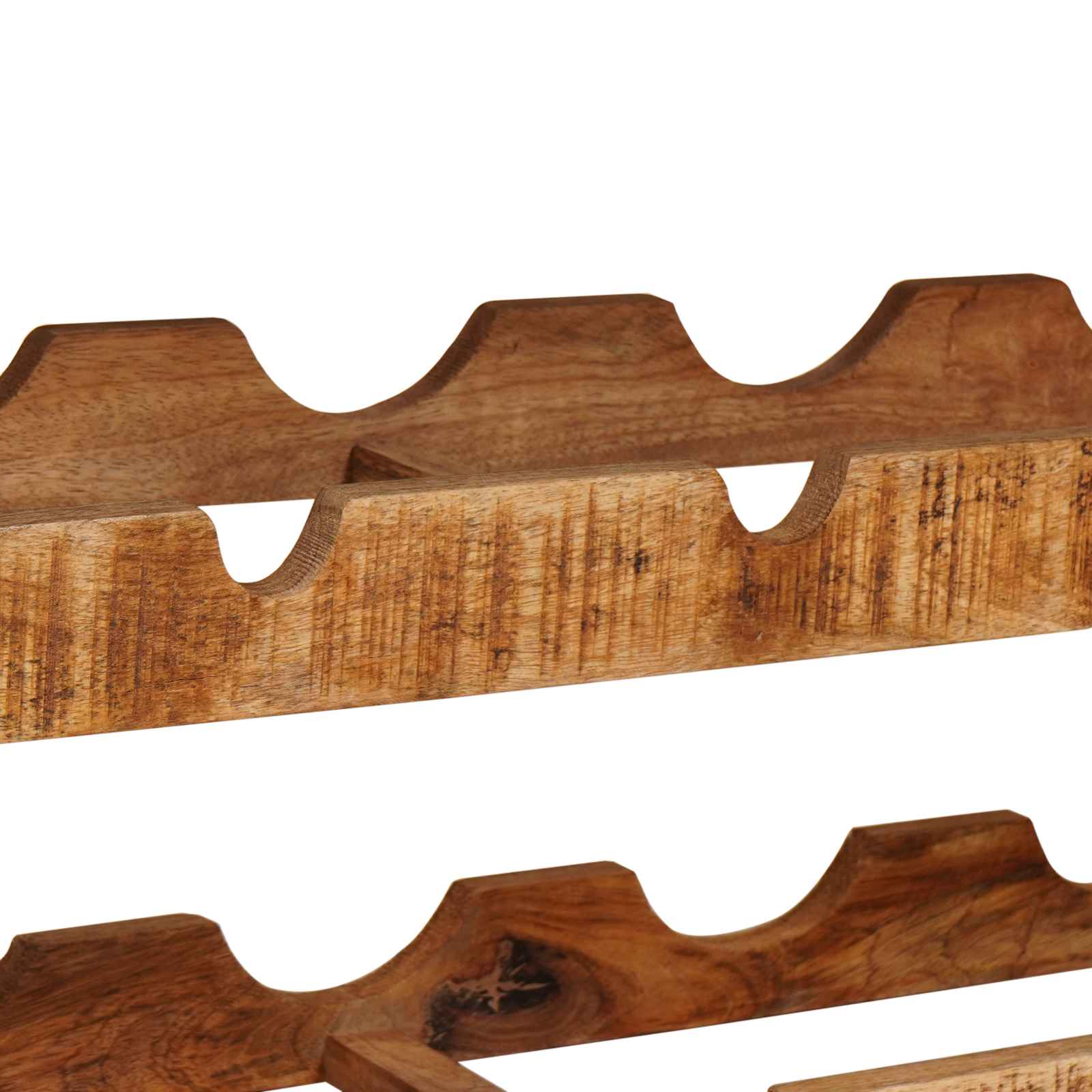 Étagère à vin 100 x 45 x 33 cm Bois de mangue brut solide - XIOS